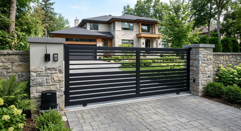 Driveway Fence Installation in Plano, TX