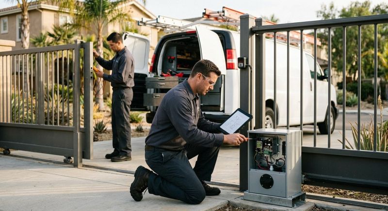 Remote Gate Installation in Cary, NC